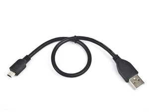 NATEC 0.3m USB A- mini USB B kabel USB USB 2.0 0,3 m Mini-USB B Czarny