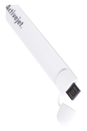 Activejet Opaska pendrive na rękę 16GB kolor biały