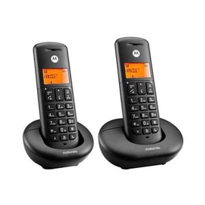Motorola E202 Duo DECT-Telefon, schwarz