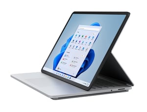 Microsoft Surface Laptop Studio Intel® Core™ i7 i7-11370H Hybrid (2-i-1) 36,6 cm (14,4") pekskärm 16 GB LPDDR4x-SDRAM 512 GB SSD NVIDIA GeForce RTX 3050 Ti Wi-Fi 6 (802.11ax) Windows 10 Pro Platinum