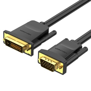 Vention EABBG adapter kablowy 1,5 m DVI VGA (D-Sub) Czarny