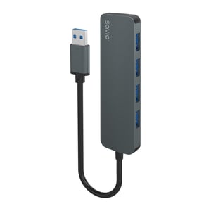 Savio Hub 4 x USB-A 3.1 Gen 1 AK-53 USB 3.2 Gen 1 (3.1 Gen 1) Typ A 1000 Mbit/s Schwarz