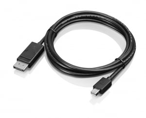 Lenovo 0B47091 2-meter DisplayPort to mini DisplayPort Cable, Black