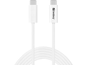Sandberg 136-57 USB-Kabel USB4 Gen 3x2, 2 m, USB-C, weiß