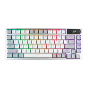ASUS ROG Azoth gamingtangentbord USB + RF trådlöst + Bluetooth Vitt