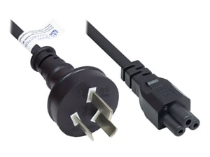 Alcasa P8005-S018 kabel zasilające Czarny 1,8 m Wtyczka zasilająca typu I C5 panel