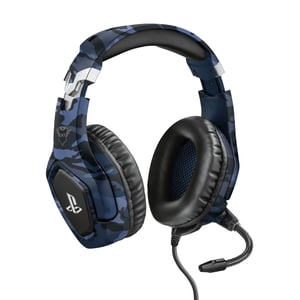 Trust GXT 488 Forze PS4 Zestaw słuchawkowy Przewodowa Opaska na głowę Gaming Czarny, Niebieski