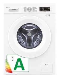 LG F4X1008NWH Waschmaschine, Frontlader, 8 kg, 1350 U/min, Weiß