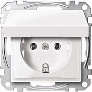 Merten MEG2311-0419 CEE 7/3 Electrical Outlet, White