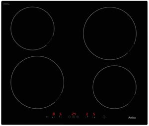 Amica PI6540PTU Schwarz Einbau-Induktionskochfeld 57,6 cm, 4 Kochzonen
