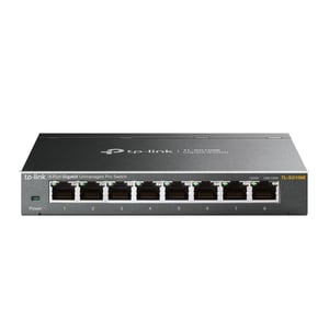 TP-Link TL-SG108E Managed L2 Gigabit-Ethernet-Switch (10/100/1000) Schwarz