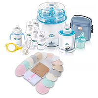 Feeding, changing diapers, and caring for a baby