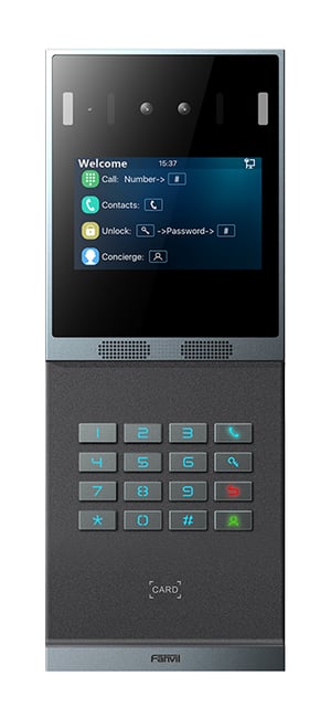 Fanvil i66 videodörrtelefon 2 MP 10,2 cm (4") Svart, Grå