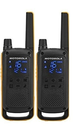 Motorola Talkabout T82 Extreme Twin Pack Funkgerät, 16 Kanäle. Schwarz, Orange
