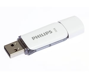 Philips FM32FD70B 32 GB USB Type-A 2.0 Flash Drive, White