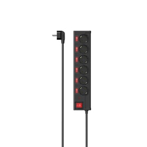 Hama 00223158 Smart Power Strip, 6 Outlets, 1.4 m, 3680 W