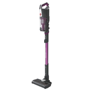 Hoover HF522STHE011 2-i-1-dammsugare med stativ, batteri, torrdammsugning, mikrodammsugning, utan påse, 0,45 l, 290 W, svart, lila