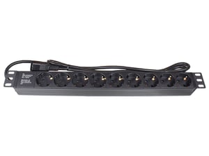 Alcasa GC-N0107 grenuttag 1,8 m 9 x nätuttag För inomhusbruk Svart
