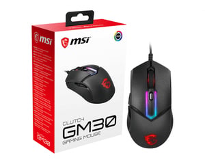 MSI Clutch GM30 myszka Gaming Po prawej stronie USB Typu-A Optyczny 6200 DPI