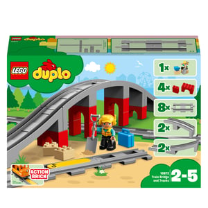 LEGO DUPLO DUPLOTown Train Bridge and Tracks Set