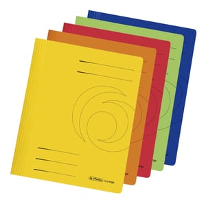 Herlitz 11037181 okładka Karton Niebieski, Zielony, Pomarańczowy, Czerwony, Żółty A4