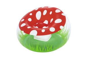 Bestway 75123 Inflatable Armchair Single Chair Green, Red, Clear, White