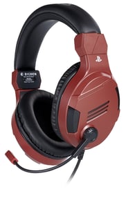 Bigben Interactive PS4OFHEADSETV3R hörlurar/headset, trådbundet, huvudband, gaming, rött
