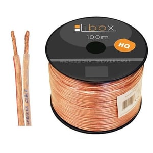 Libox Kabel głośnikowy 2x0,75mm LB0006 kabel audio 100 m Przezroczysty