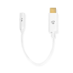 Nedis CCBW65950WT015 0.15 m 3.5 mm USB Type-C Audio Cable, White