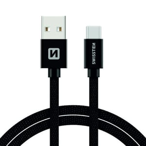 Swissten 71521201 kabel USB 1,2 m USB A USB C 0,48 Gbit/s Czarny