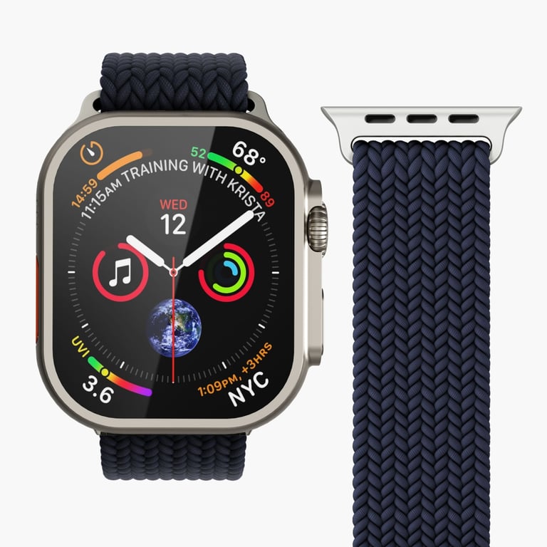 Vonmählen Woven Loop Pasek Granatowy (marynarski) Nylon