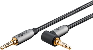 Goobay 65278 Audiokabel 1 m 3,5 mm TRS Schwarz, Silber