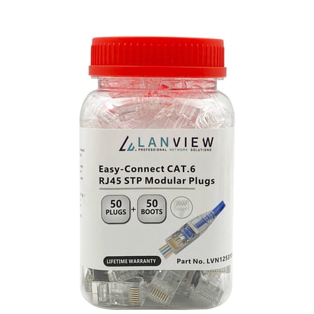 Lanview LVN125310 wtyczka RJ45 Przezroczysty