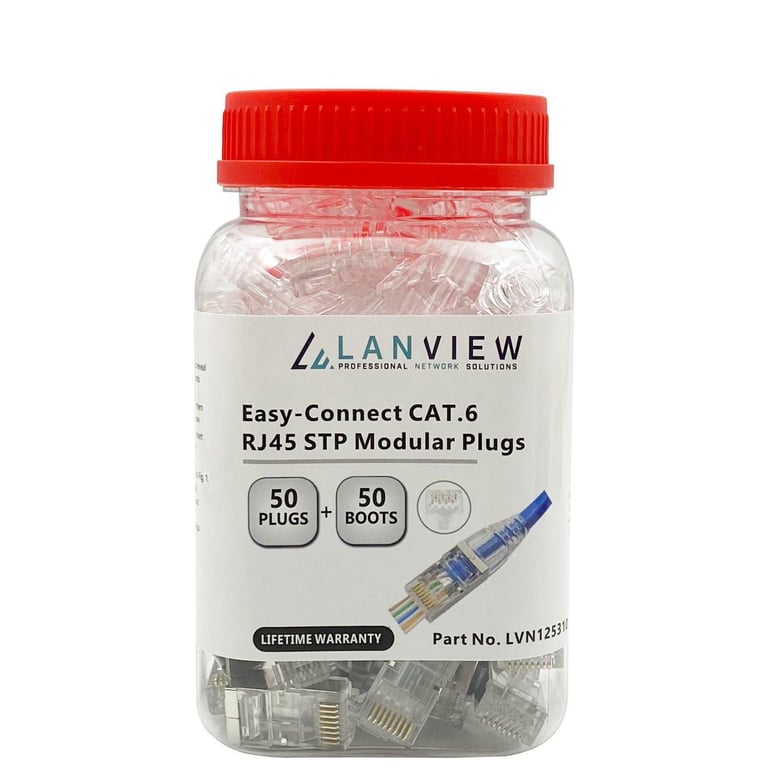 Lanview LVN125310 wtyczka RJ45 Przezroczysty