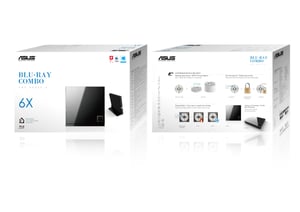 ASUS SBC-06D2X-U dysk optyczny Blu-Ray DVD Combo Czarny