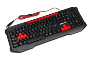 iBox AURORA USB-tangentbord QWERTY engelska svart