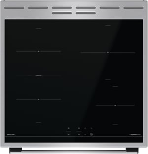 Gorenje GEIT6C60XPG Kuchenka wolnostojąca Prąd elektryczny Płyta indukcyjna strefowa Stal nierdzewna