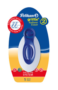 Pelikan Griffix Eraser, Plastic, Blue, White, 1 pc.