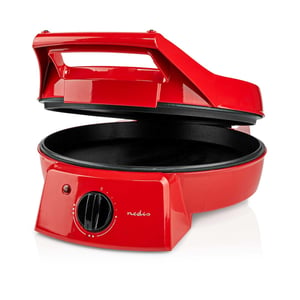Nedis FCPM100FRD pizzagrill 1 pizza(er) 1800 W Svart, Röd
