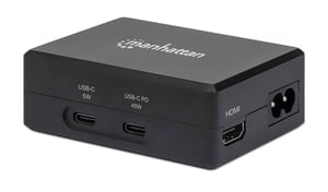 Manhattan 130554 stacja dokująca USB 3.2 Gen 1 (3.1 Gen 1) Type-C Czarny