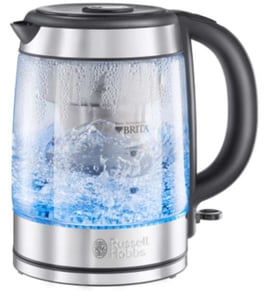 Russell Hobbs Clarity Wasserkocher 1,5 l, 2200 W, Edelstahl, transparent