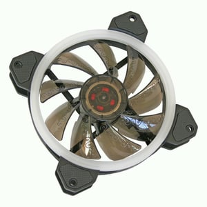 Cooltek Silent Fan 120 RGB Obudowa komputera Wentylator 12 cm Czarny, Biały