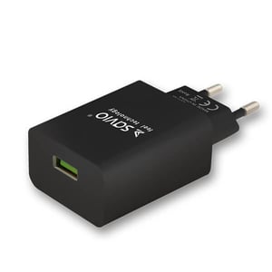Savio LA-03 Portable Device Charger, Universal, Black, AC, Fast Charging, Internal
