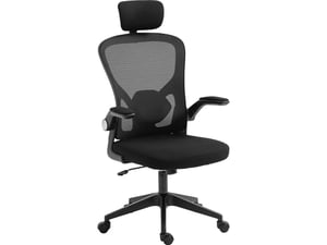 Sandberg 640-97 Drehstuhl, gepolsterte Sitzfläche, Netzrückenlehne