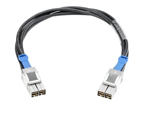 HPE Aruba Networking 3800/3810M 0,5 m staplingskabel, svart
