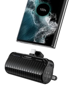 VEGER PLUGON-C PRO Lithium-Ionen-Powerbank (Li-Ion) 5000 mAh Schwarz