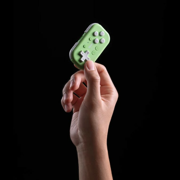 8Bitdo Micro Zielony USB Gamepad Android, Nintendo Switch, PC, iOS