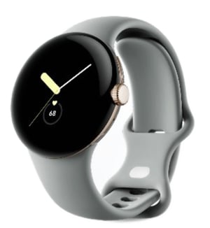 Google Pixel Watch AMOLED 41 mm Digital Touchscreen 4G Gold Wi-Fi GPS