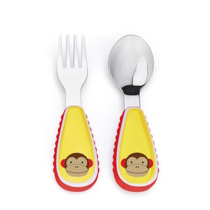 Skip Hop SH252352 liten besticksats Besticksats för småbarn Brun, röd, silver, vit, gul Rostfritt stål
