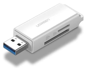 Ugreen 40753 USB-kortläsare, vit